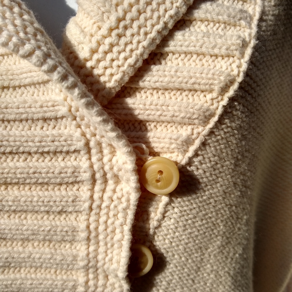 Ralph Lauren Cream Preppy Sweater Sz L - Picture 6 of 6